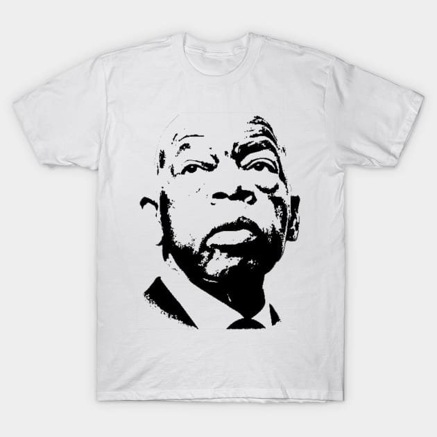 John Lewis pop art portrait T-Shirt by phatvo